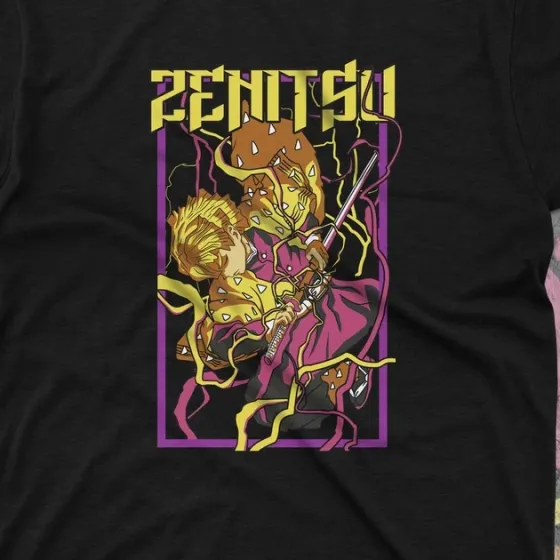 Футболка для подростка мальчика с принтом Клинок, рассекающий демонов Зеніцу 3 Размер 160 Anime10411 Днепр