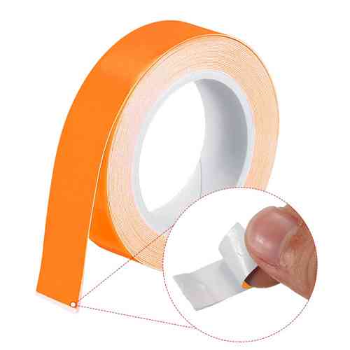 Лента люминесцентная клейкая 10мм x 3м, фосфорная, оранжевая Вінниця