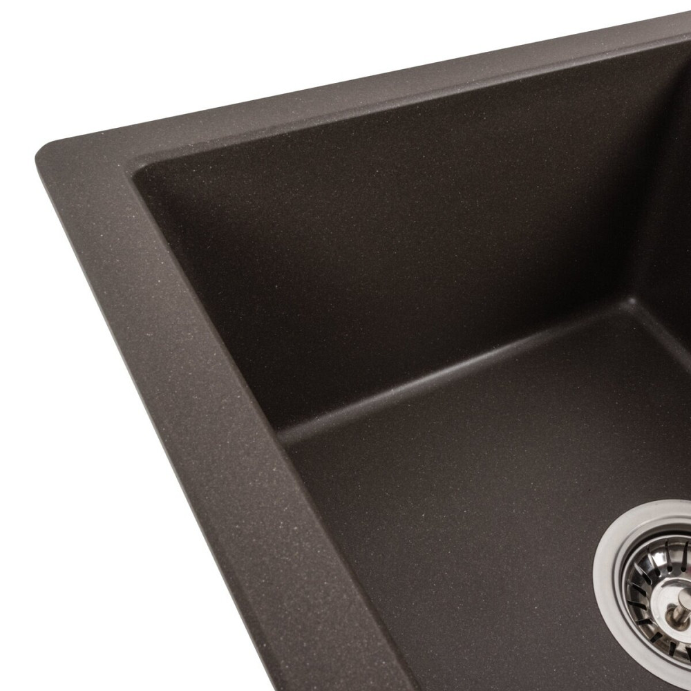 VALESO Гранітна мийка для кухні VALESO 5851 ARIA матова Темна скеля Киев - изображение 2