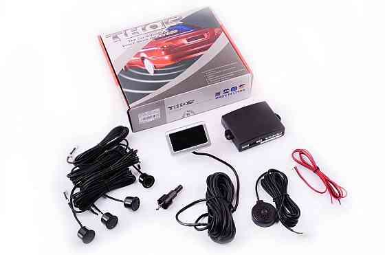 Парктроник mod:PA102 (датчики черные 4шт, LCD, монтажный комплект) THOR Мукачево