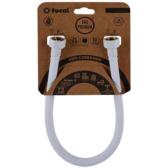 Шланг водяний TUCAI TAQ PREMIUM GRIF 1/2″x1/2″ BВ 0,3м.АНТИКОР. ACB HG-1212-300  (Білий Мат) 209971 Киев