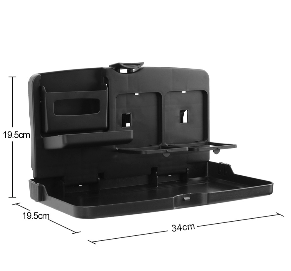 Автомобильный столик на спинку сиденья  универсальный для напитков и принятия пищи ЧЕРНЫЙ Кременчуг - изображение 5
