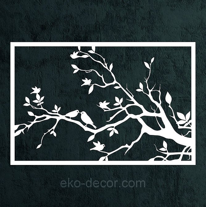 Декоративное настенное Панно «Весна» Декор на стену 70*46 см, Белый Киев - изображение 4