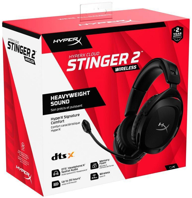 Гарнітура HyperX Cloud Stinger 2 USB/WL Black (676A2AA) Чорний Харьков - изображение 10