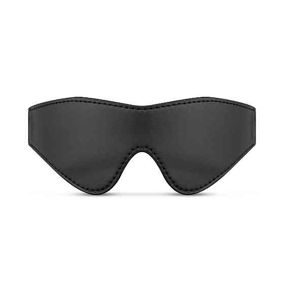 Маска Bedroom Fantasies: Faux Leather Blindfold, черная Sex Aura Киев