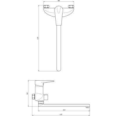 Смеситель Kroner Odra-C071 Винница