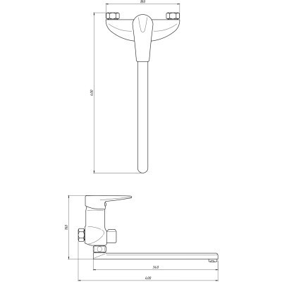 Змішувач Kroner Odra-C071 Вінниця - фото 2