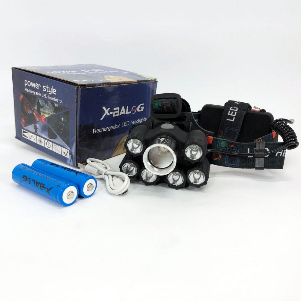 Налобный фонарь для туризма рыбалки и охоты Bailong BL-T78, Фонарь для походов на лоб WX-16 Ивано-Франковск - изображение 9