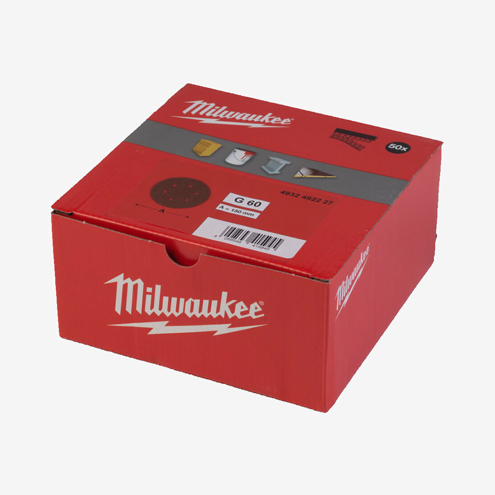 Круг шліфувальний MILWAUKEE 6 отв. H&L, Ø150мм, зерно 60, (50шт) Одеса - фото 2