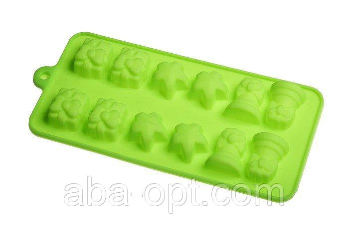 Силіконова форма на 12 виробів " асорти" 20 х 10 х 2 см (шт) Одеса - фото 1