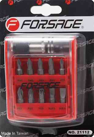 Набор бит с битодержателем 11 предметов (PH1,2,3 PZ1,2,3, SL5.5, 6.5) Forsage F-21112 Одесса