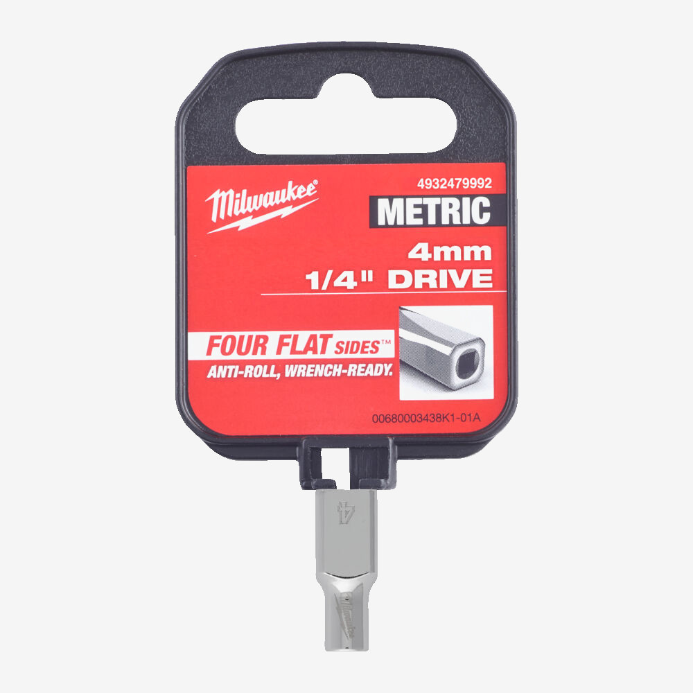 Головка хромированная метрическая 1/4'' MILWAUKEE, 4мм Одесса - изображение 2
