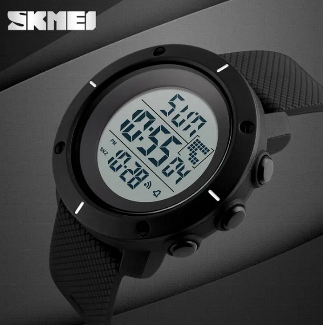 Чоловічий спортивний годинник Skmei 1213 dekker чорні Київ - фото 3
