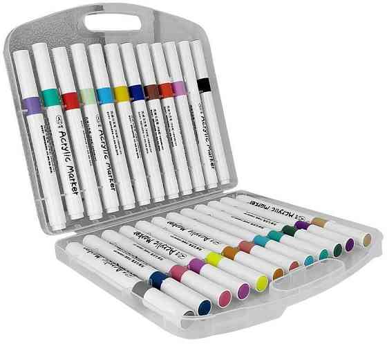 Набір маркерів акрилових в боксі 24 кольорів 10029 Харків