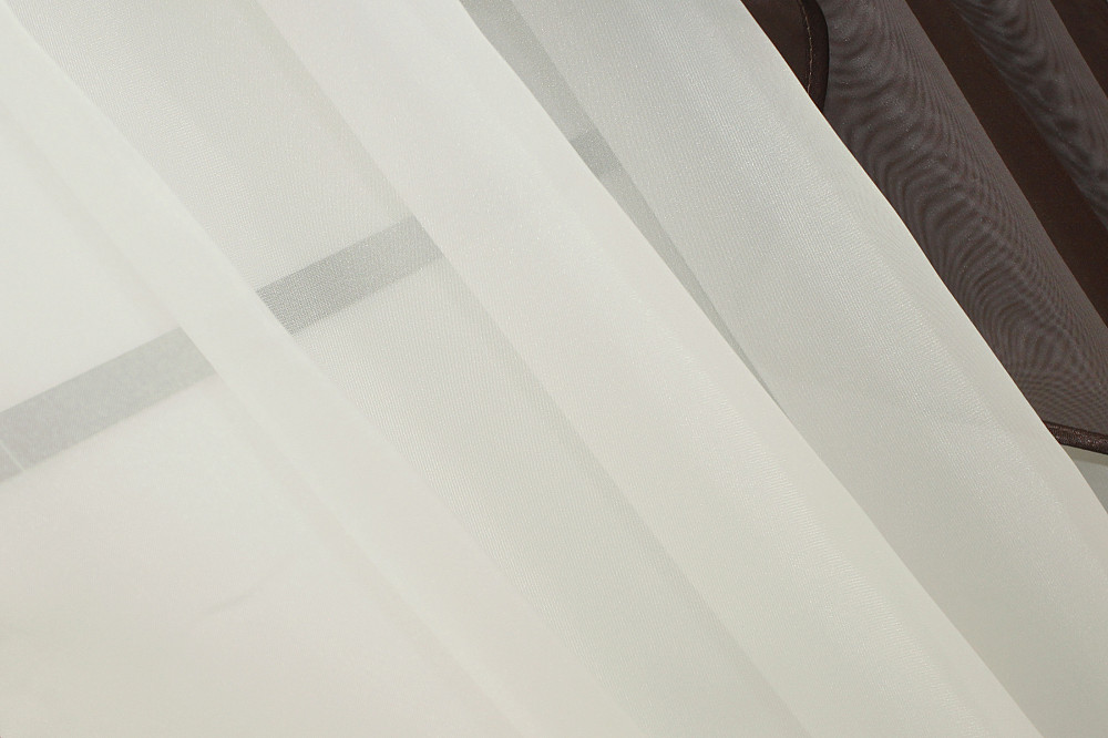 Штори кухонні VR-Textil № 065к з підв'язками 280х170 см Бежевий з венге (52-0757) Київ - фото 5