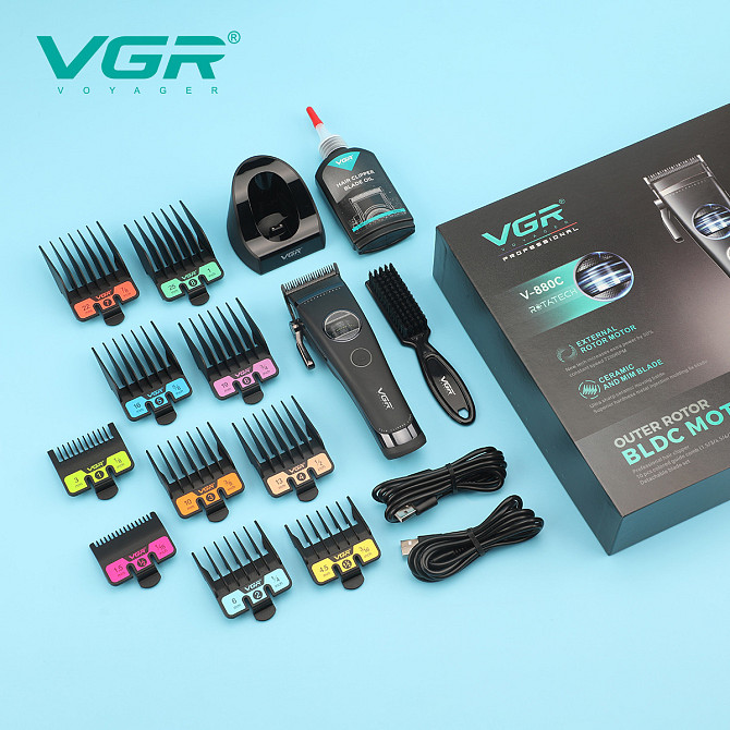 Машинка для стрижки волос головы VGR, Машинка для стрижки волос прочная Триммер тела мужской топ CV-46 Киев - изображение 2