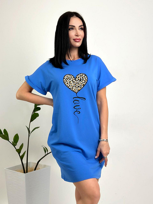 Жіноча сукня з малюнком "Passion" оптом | Норма і батал Джинс, 50-52 Київ - фото 1