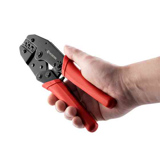 Кліщі обтискні INTERTOOL HT-7050 (0,5-1/1,5-2,5/4-6 мм) - ручні кліщі для якісного обтиску Львів