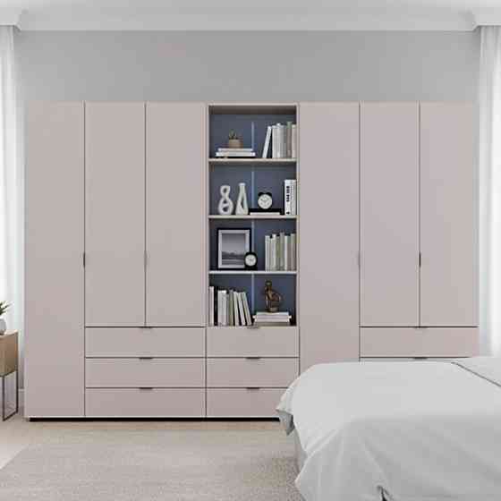 Шафа для одягу Doros Гелар Кашемір 3+3ДСП з пеналом 292.4х49.5х203.4 (DRS-011926) Львів