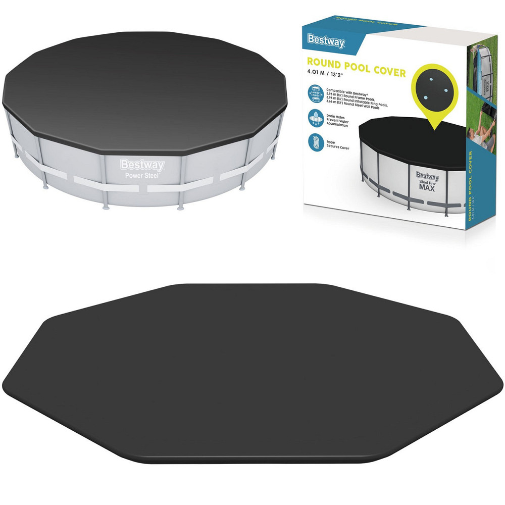 Накриття для каркасного басейну Bestway 58292 396 см Київ - фото 1