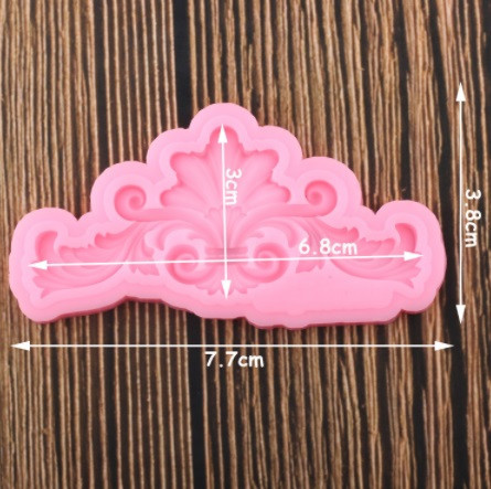 Силиконовая фоорма Абстракция 77 на 38 мм розовый Киев - изображение 2