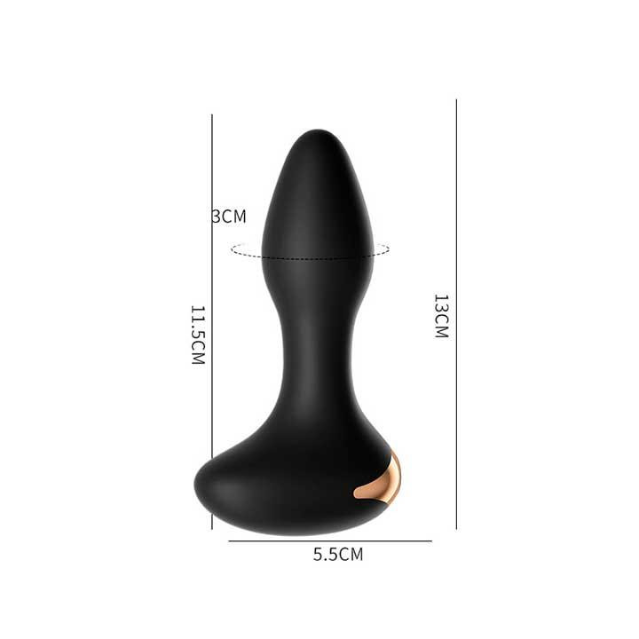 Анальная пробка с вибрацией LILO USB - Чёрный - 13*3 см - Анальные игрушки Винница - изображение 4