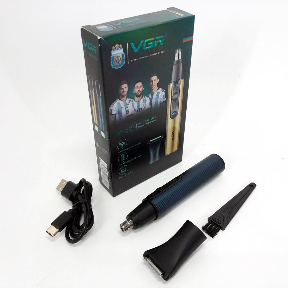 Триммер для бороды и ушей VGR, Триммер для стрижки волос в ушах носа ушей висков и шеи XA-12 Львов - изображение 15