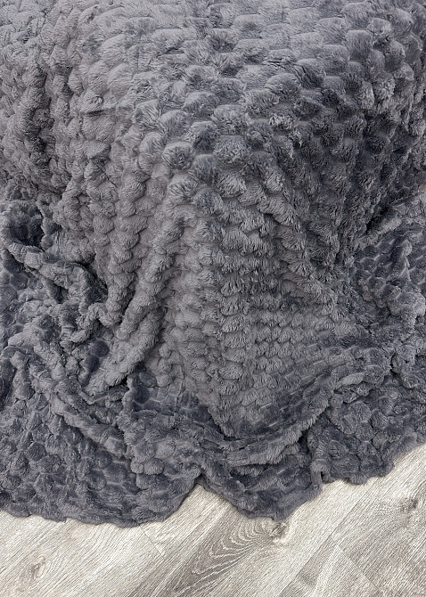 Плед-покривало 210х210 см (+-5см) Соти Сірий (87-205) Київ - фото 7