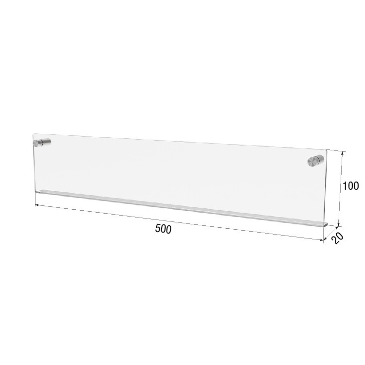 Полиця EKOSTAR настінна 500х100 Київ - фото 3