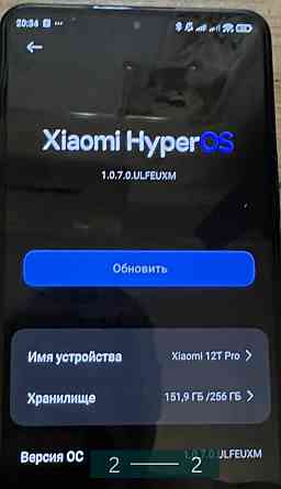 Телефон: Xiaomi 12T Pro 8/256Gb. Київ
