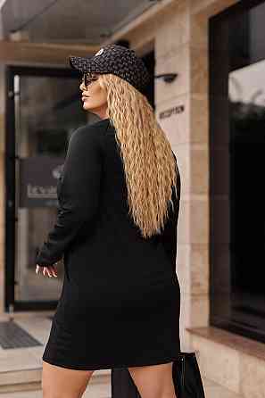 Спортивна трикотажна сукня з написом "Freedom" | Норма і батал Чорний, 50-52 Київ