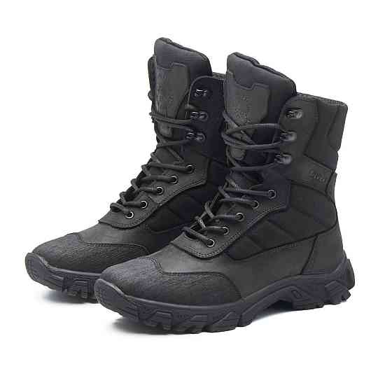 Тактичні берці Б6 чоловічі чорні - водонепроникні, вологостійкі, міцні, армійське взуття ЗСУ 45 (30) Харків