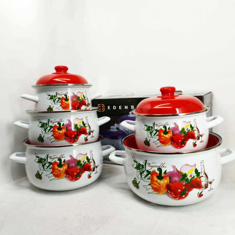 Фирменные наборы кастрюль, Красивый набор кастрюль с антипригарным покрытием, Набор посуды для дома PT-37 Львов - изображение 6