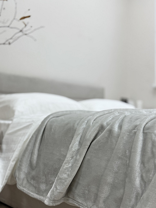 Ecotton Плед Ecotton 200х220 см Well Soft світло-сірий (24-3615 Cool gray) Коломыя - изображение 1