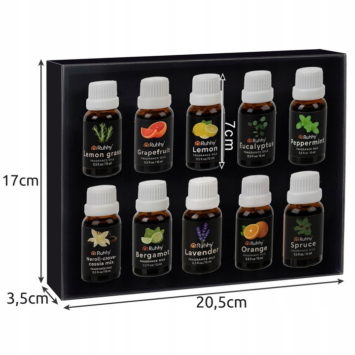 Ароматичні олії набір з 10 шт по 15 мл Ruhhy (21938) Нововолинськ - фото 7