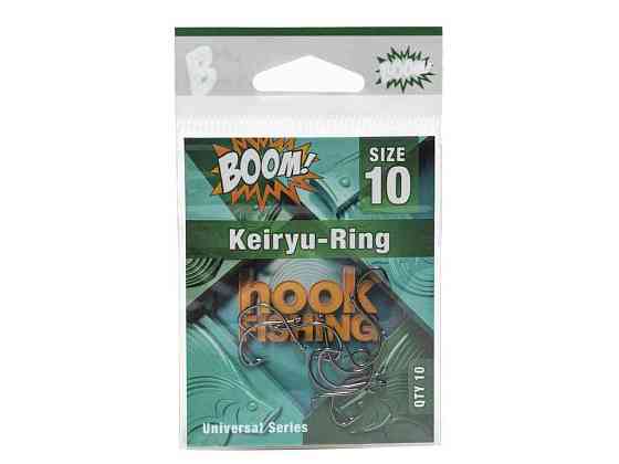 Крючок для мирной рыбы Keiryu-Ring No10 (10 шт/уп) (BN) ТМ BOOM Киев