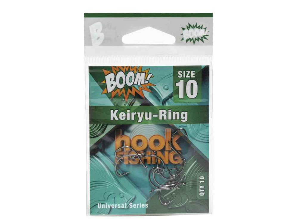 Гачок для мирної риби Keiryu-Ring №10 (10 шт/уп) (BN) ТМ BOOM Київ - фото 1