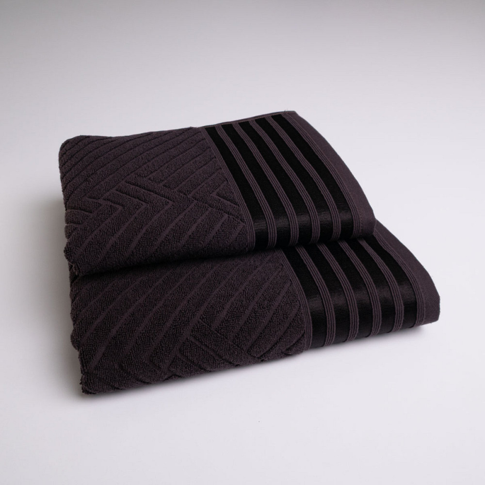 Комплект махровых полотенец SOFT 2шт GM Textile 50х90см, 70х140см 500г/м2 (Шоколадный) Сумы - изображение 1