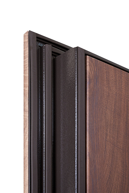 Входная дверь Abwehr Megapolis MG3 Stella 515/0 Спил дерева коньячного 860*2050 мм Модная входная дверь Киев - изображение 6