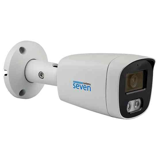 IP-відеокамера 5 Мп SEVEN IP-1025PA-DL white 2,8 мм з розумним подвійним підсвічуванням Київ