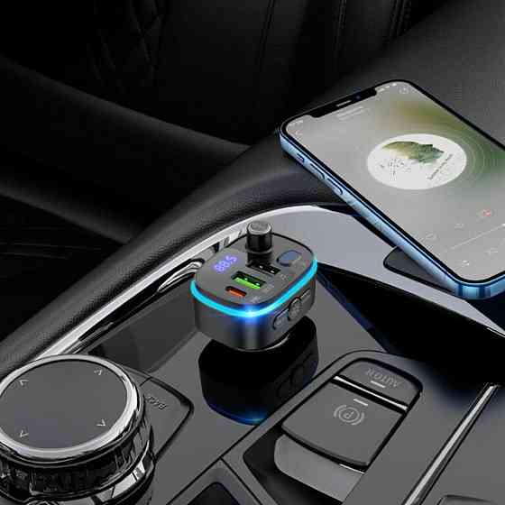 Автомобильное зарядное устройство с FM-модулятором HOCO E62 Fast PD20W+QC3.0 car bluetooth,FM transmitter, Одесса