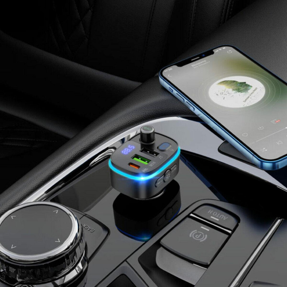 Автомобильное зарядное устройство с FM-модулятором HOCO E62 Fast PD20W+QC3.0 car bluetooth,FM transmitter, Одесса - изображение 6