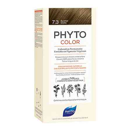 Фіто Фітоколор Безаміачна крем-фарба для волосся Phyto PhytoColor Coloration Permanente 7.3 Золотисто-русявий 112 мл Дніпро