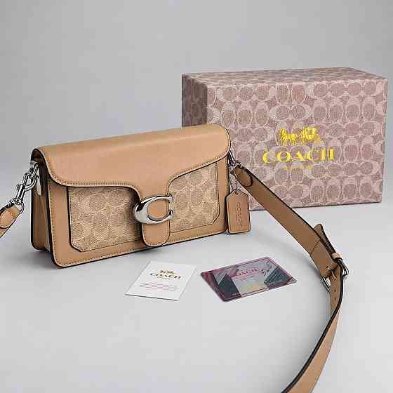 Женская сумка кроссбоди Coach Tabby Shoulder light brown Lux Киев