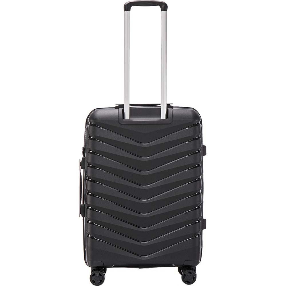 Валіза поліпропіленова WINGS PHX01 середня 65 см чорна Київ - фото 3