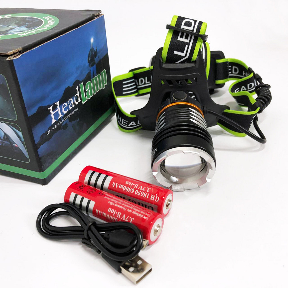 Фонарь на голову для бега PLD-A12-TG 2x18650, Мощный тактический фонарь светодиодный PY-43 Львов - изображение 9