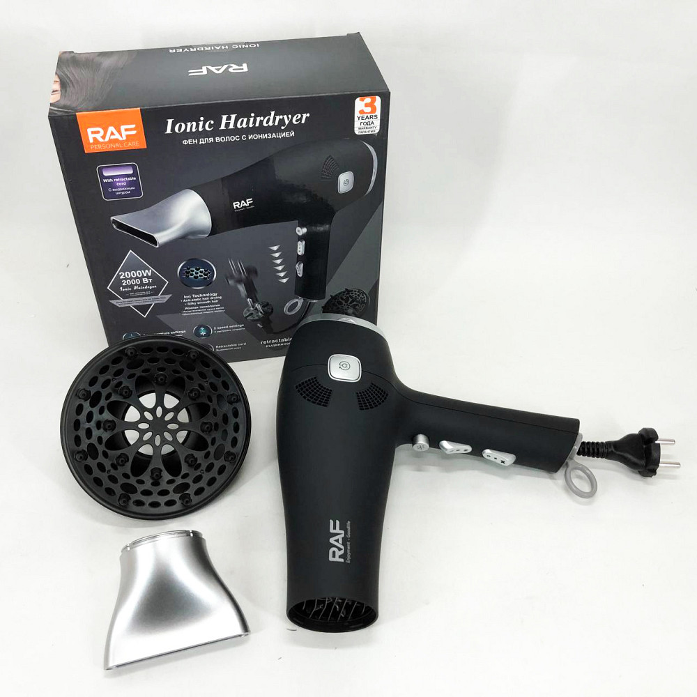 Фен для укладки волос салонный RAF, Хороший электрический фен, Фены для сушки волос TL-39 Львов - изображение 9