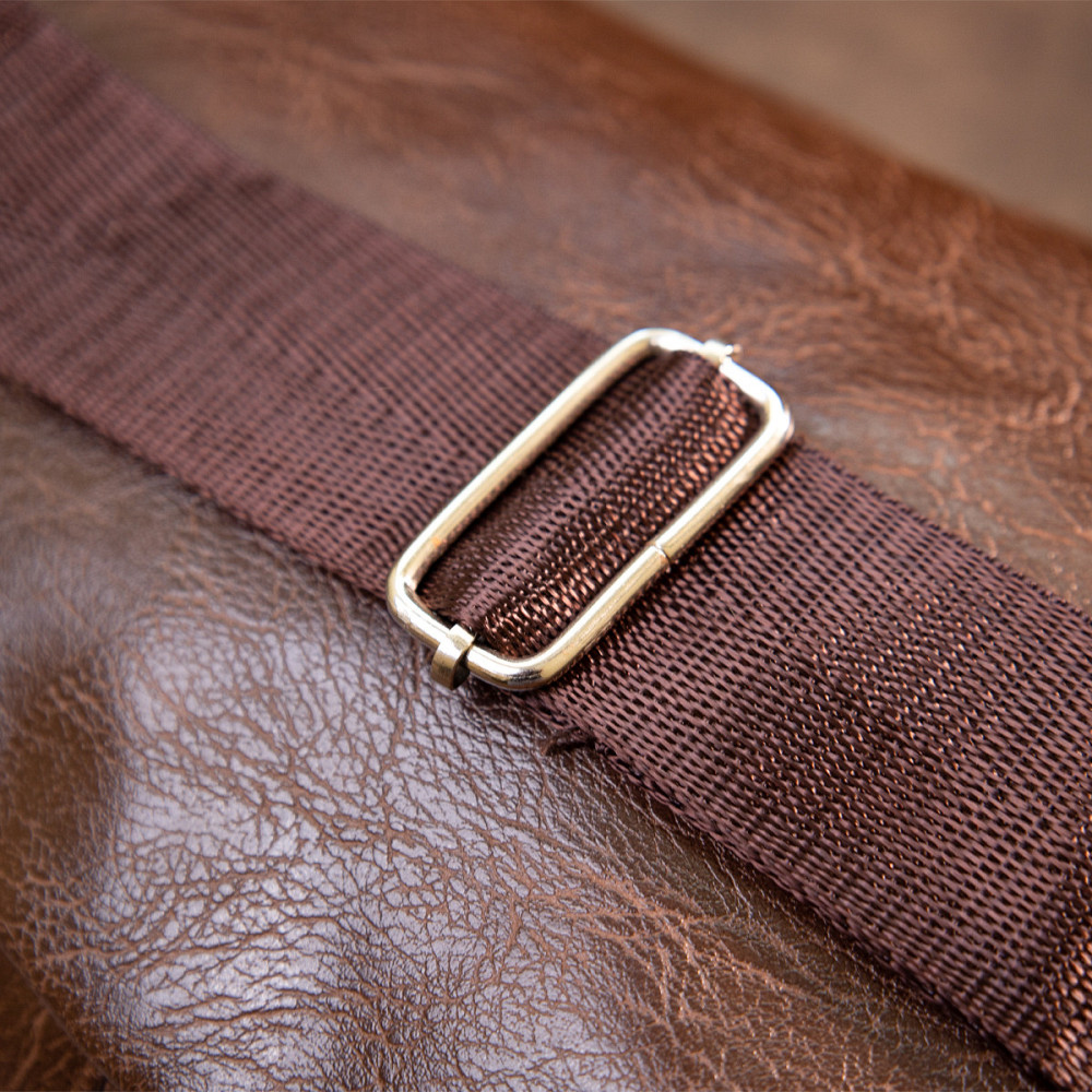 Сумка через плечо на два отделения кожзам Vintage 20560 Темно-коричневая Киев - изображение 8