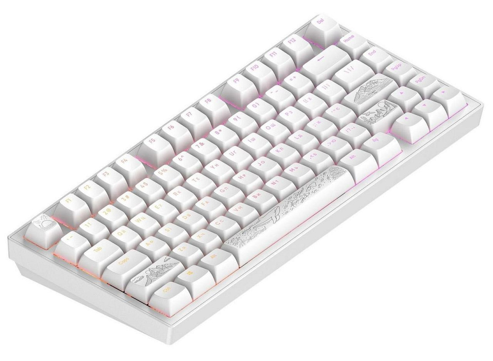 Клавіатура Dark Project ALU81 Terra Nostra White (DPKB_NOSTRA_81_ANSI_WHITE_UA) ( Білий ) Харьков - изображение 4