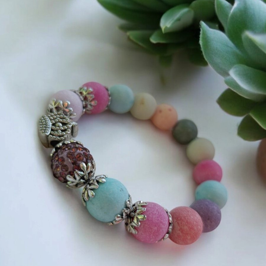 Браслет жіночій  рожевий зі стразами  Pago Одеса - фото 5